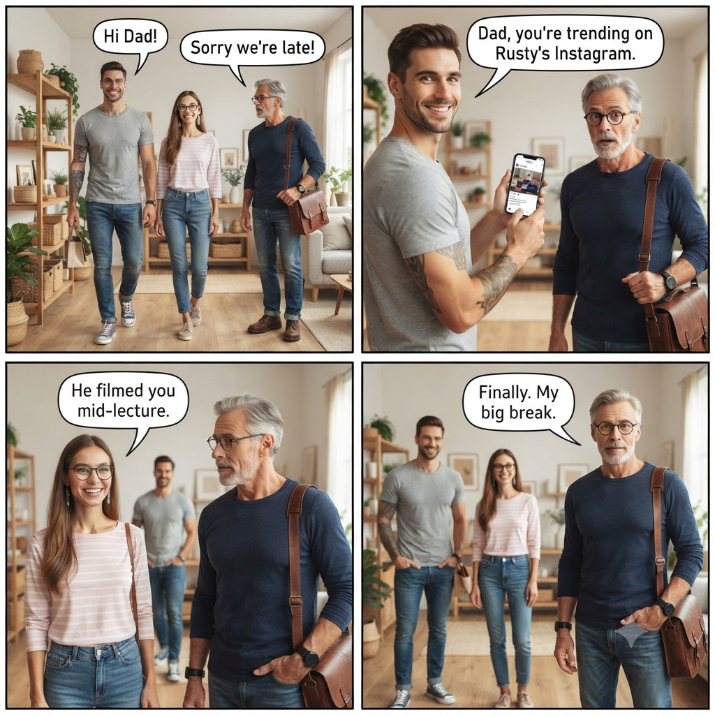 Home Visit — Rustic and Rusty comic strip